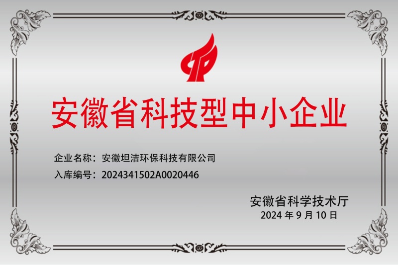 普陀安徽科技型中小企业证书